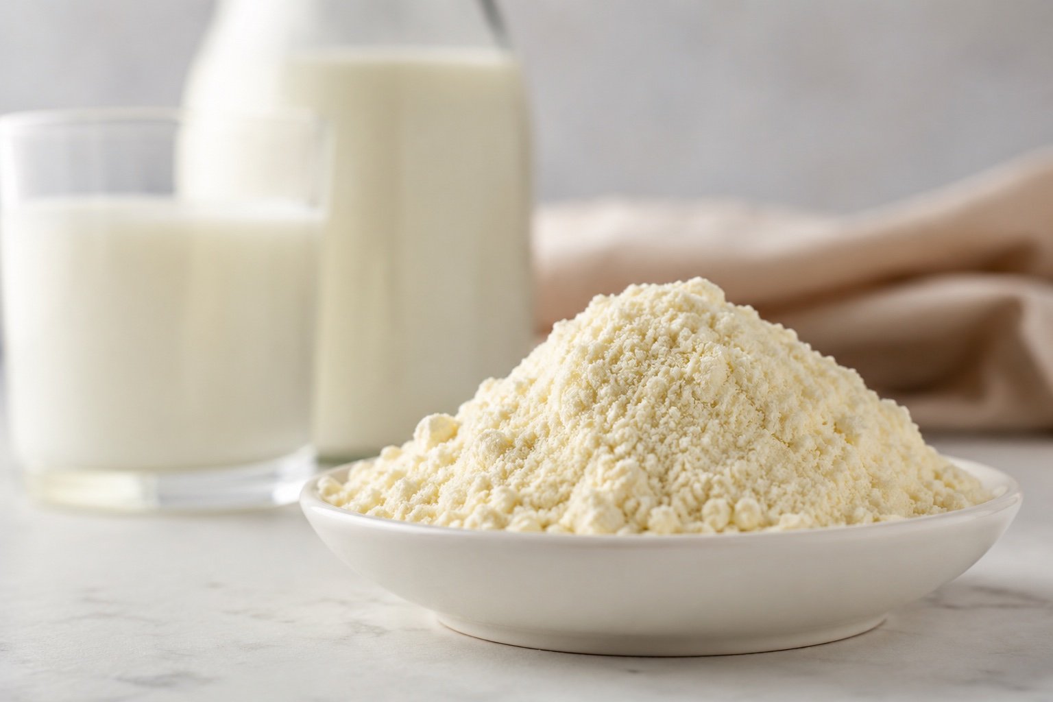 Colostrum powder and milk