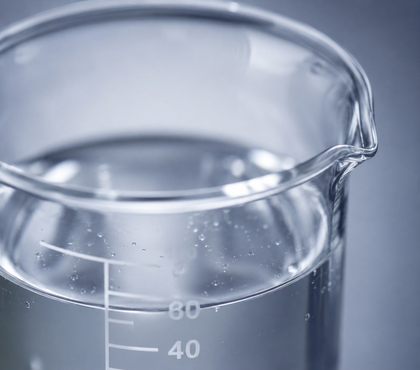 Inositol solution in beaker