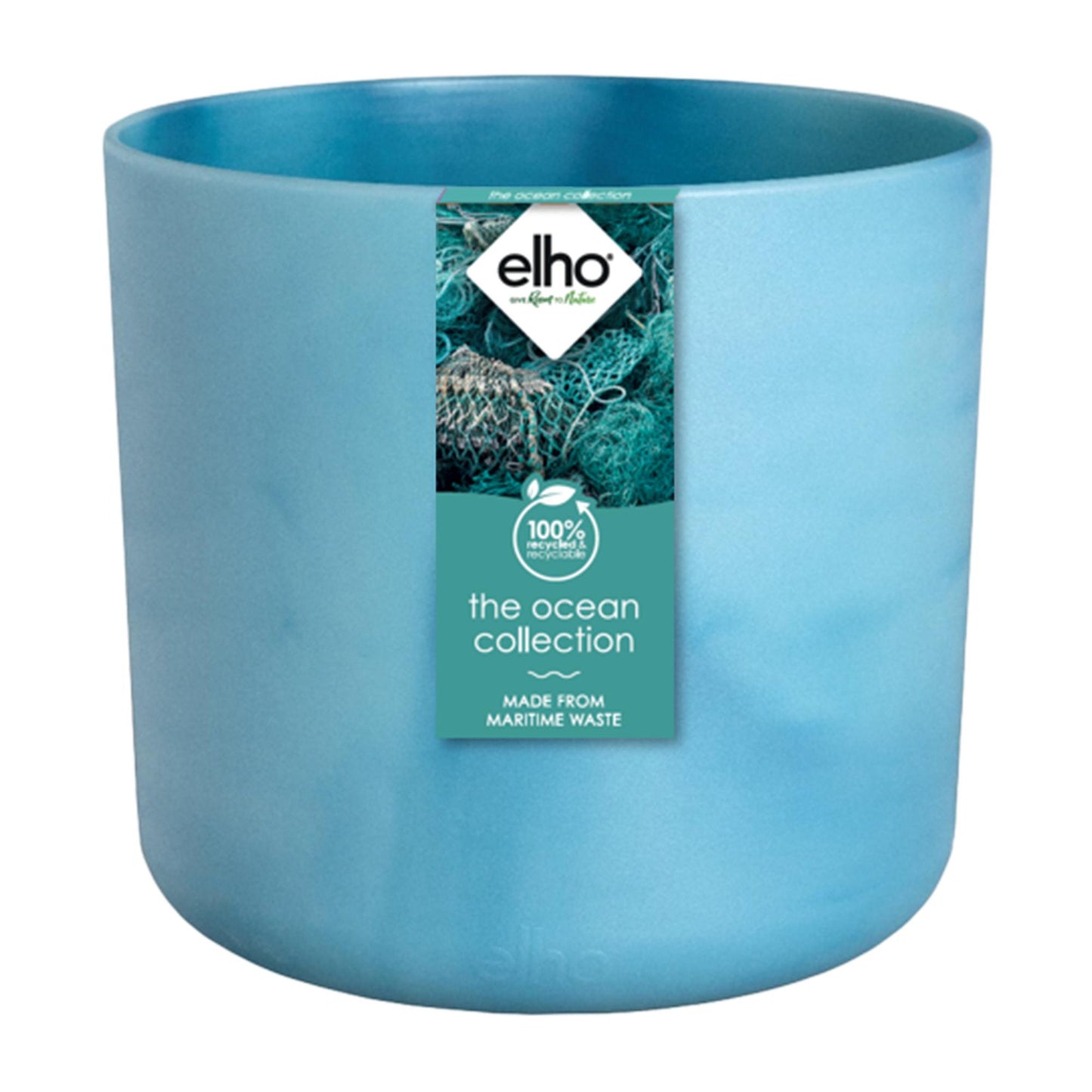 Pot Elho Ocean Round atlantic blue - D14 x H13